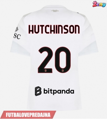 Lacne Ženy Futbalové dres AC Milan Omari Hutchinson #20 2026-27 Krátky Rukáv - Preč